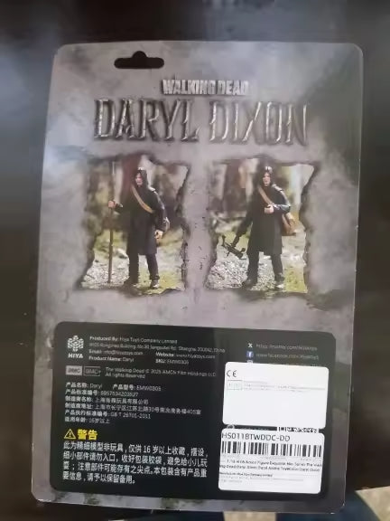 🔥 The Walking Dead Daryl Dixon Daryl Action Figure 1/18 HIYA