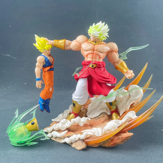 🐉 Dragon Ball Broly vs Son Goku 20cm  Anime Action Figure