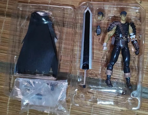 ⚔️ Berserk Guts Action Figure Spadaccino Nero Ver. Anime PVC da Collezione
