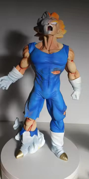 🔥Action Figure 25cm Dragon Ball Z 🔮Majin Vegeta Autodistruzione DA COLLEZIONE