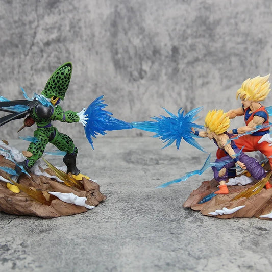 Dragon Ball Z Anime Figure💥 Son Goku Ghoan Kamehameha vs Cell