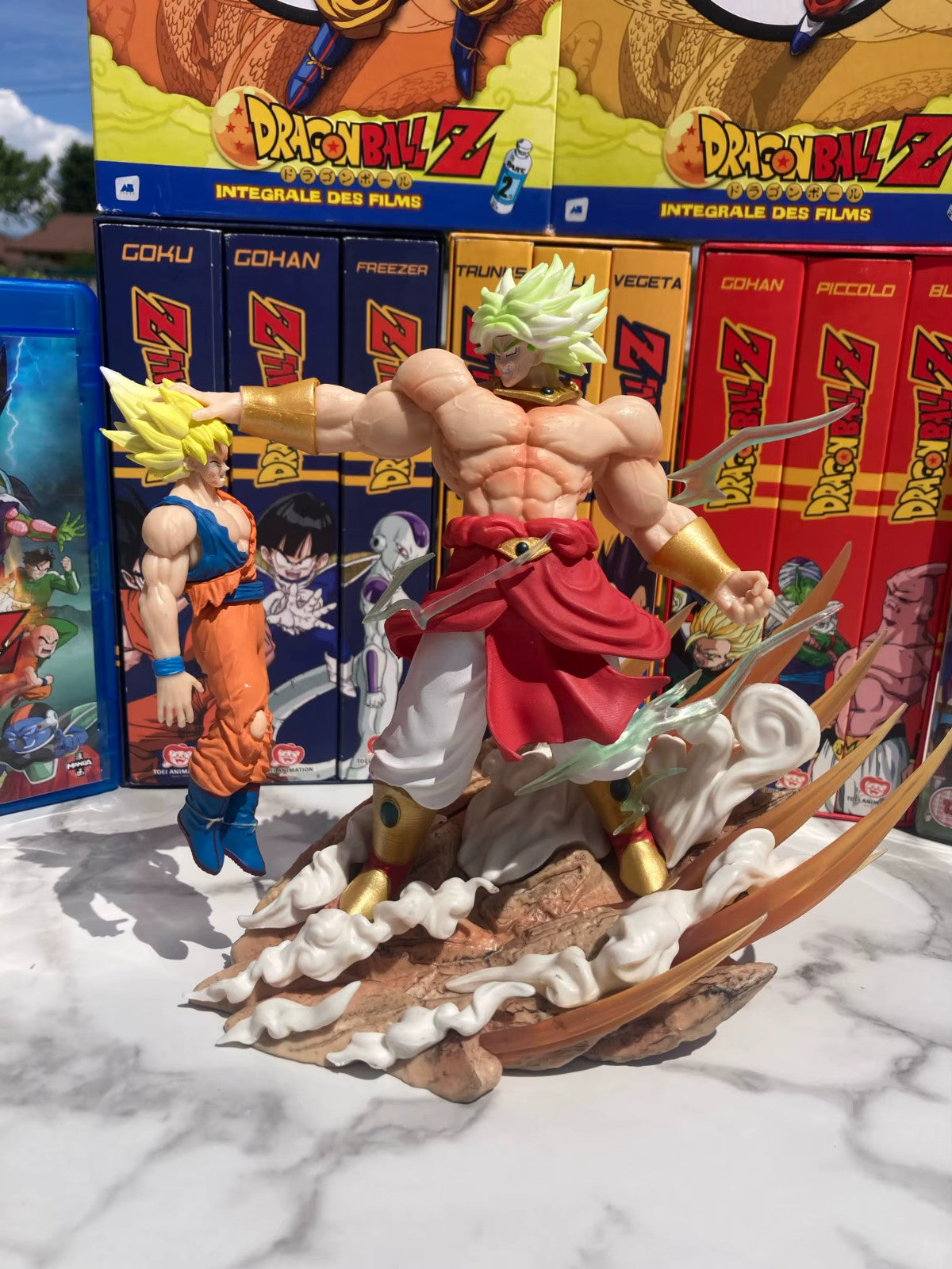 🐉 Dragon Ball Broly vs Son Goku 20cm  Anime Action Figure
