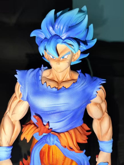 33 centimetri Dragon Ball Z Super Saiyan Blu Son Goku Figura LED Illuminata