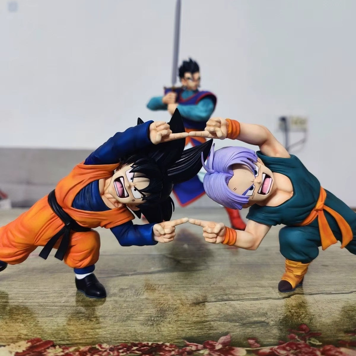 ✅DRAGON BALL Z ACTION FIGURE 10Cm GOTEN TRUNKS GOTENKS FUSION 💟CON SCATOLA