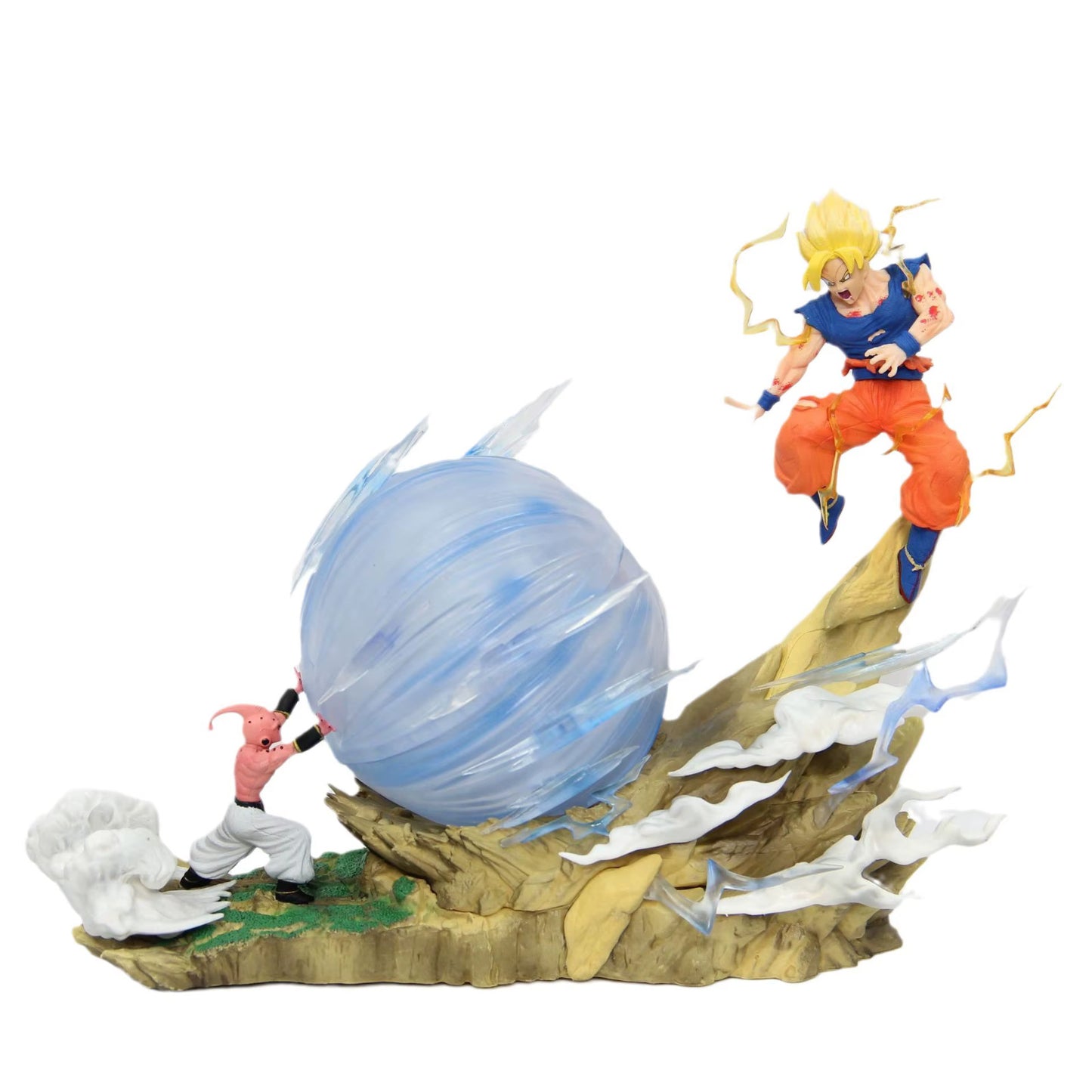 ⚡ Dragon Ball Z Goku vs Bu 21cm Genkidama PVC Action Figure da Collezione 🔥