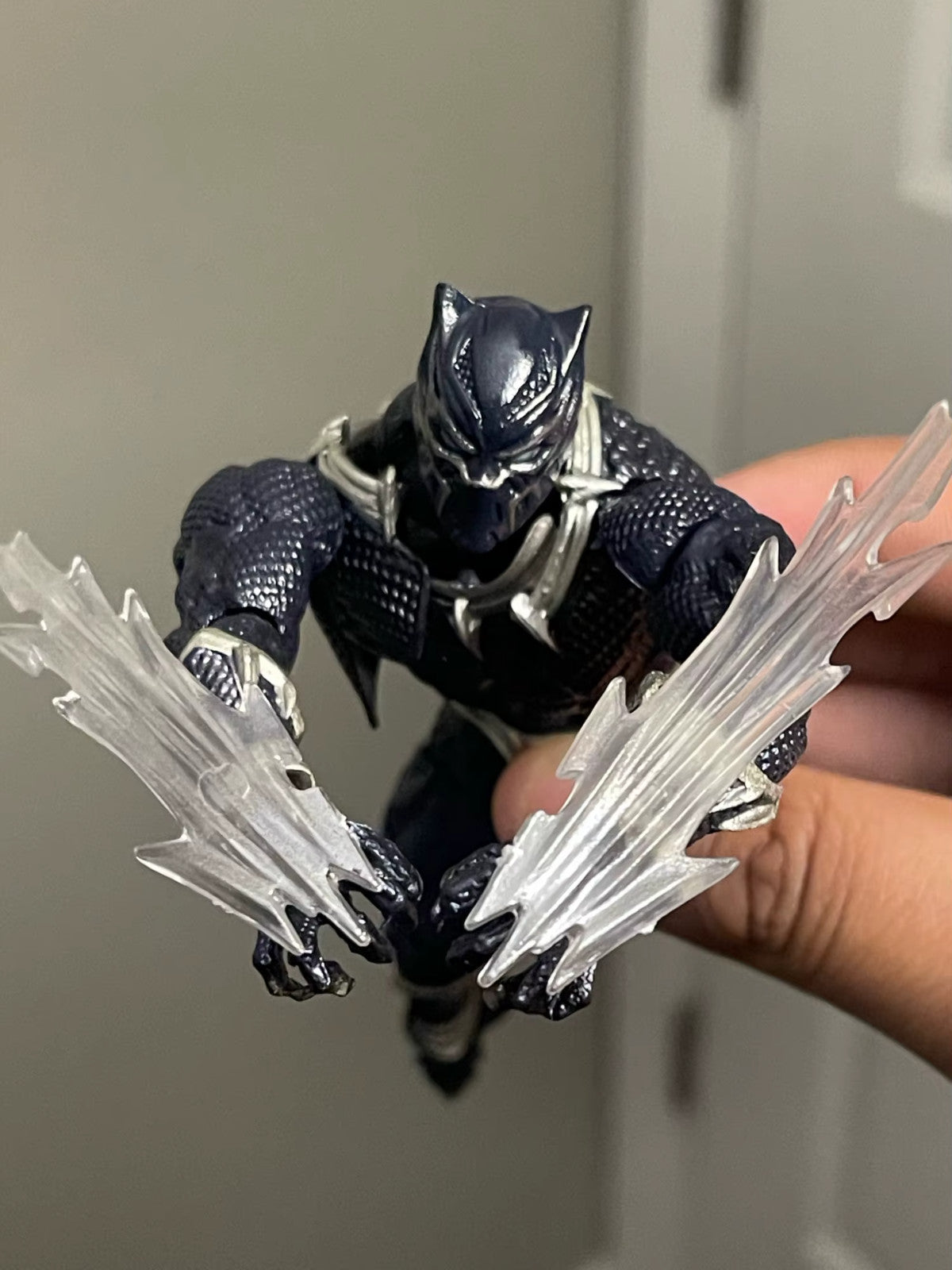 Amazing Yamaguchi Revoltech Black Panther Action Figure🎀 Con Scatola