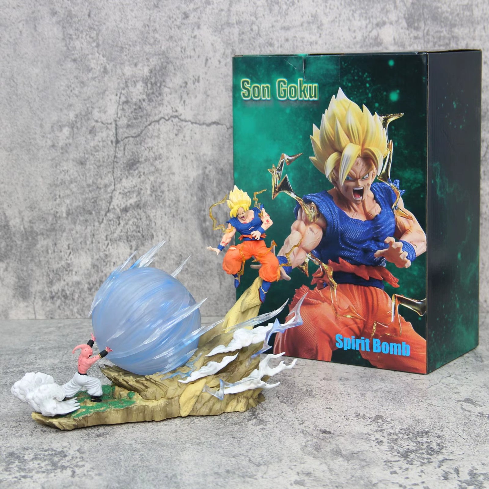 ⚡ Dragon Ball Z Goku vs Bu 21cm Genkidama PVC Action Figure da Collezione 🔥