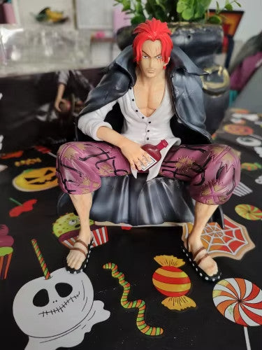 One Piece Film Red Yonko Red Hair Shanks 17Cm PVC Action Figure CON SCATOLA