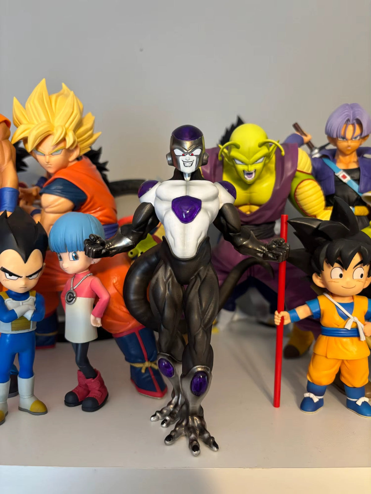 19cm Black Frieza Figure - Dragon Ball Gold & Black PVC Con Scatola COME IN FOTO