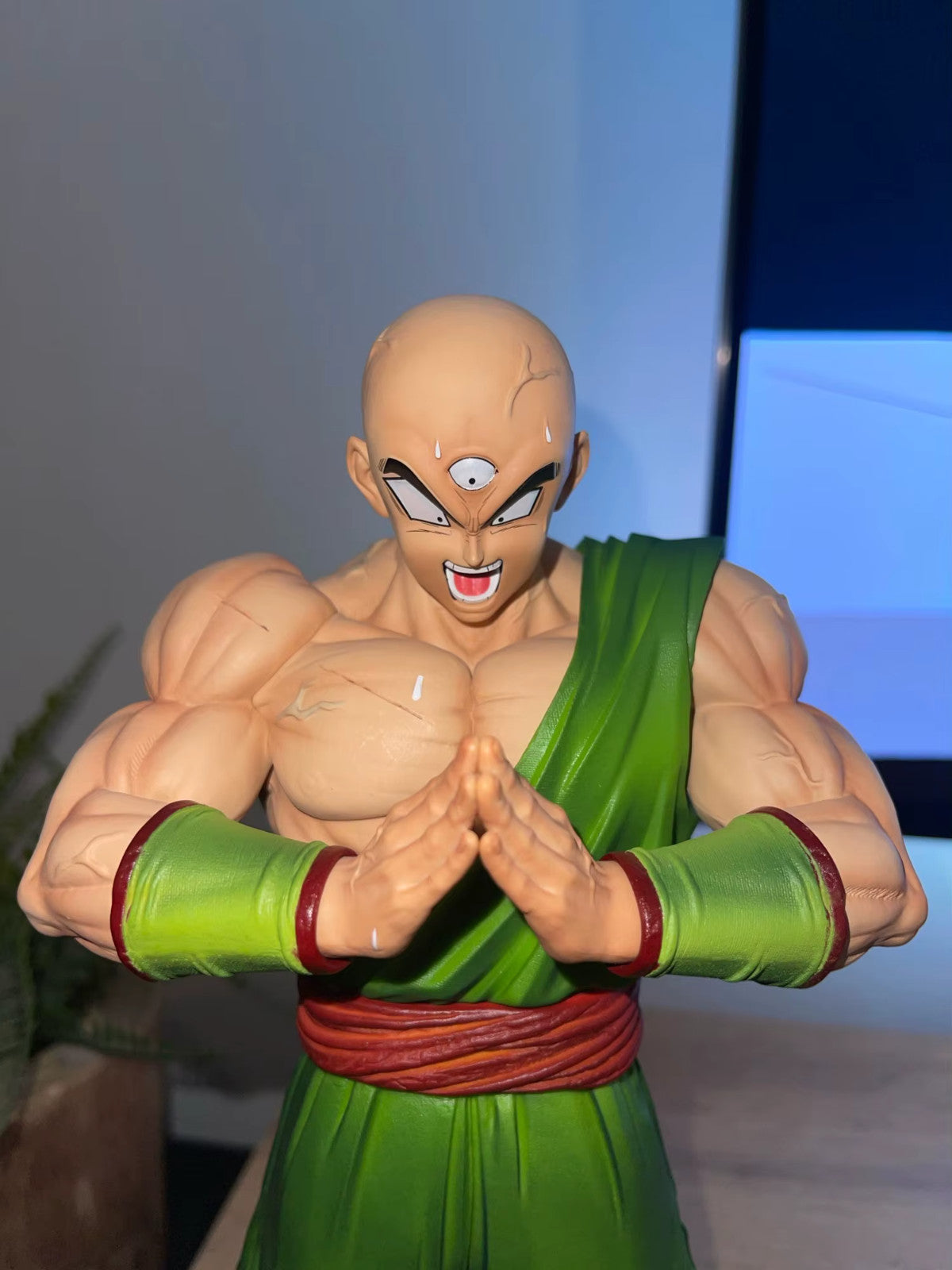 Dragon Ball Z🔥 Tien Shinhan Action Figure 34cm PVC Anime  🚛SPED GRATUITA
