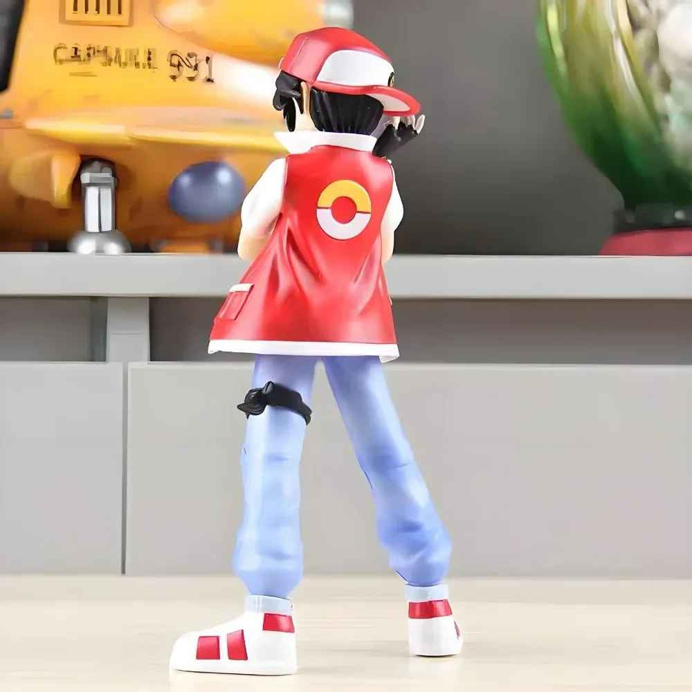 8 cm Anime Pokemen Figura Red Ash Ketchum Action Figure da Collezione✅