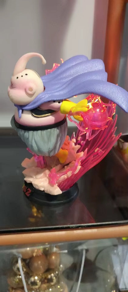 Dragon Ball Z Figure 19cm Majin Buu Fat Buu GK con Luce | Statua Anime in PVC,