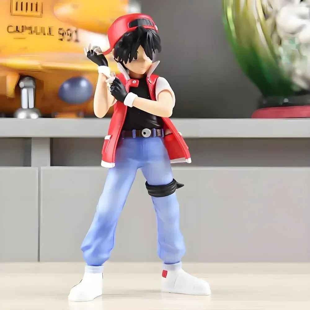 8 cm Anime Pokemen Figura Red Ash Ketchum Action Figure da Collezione✅