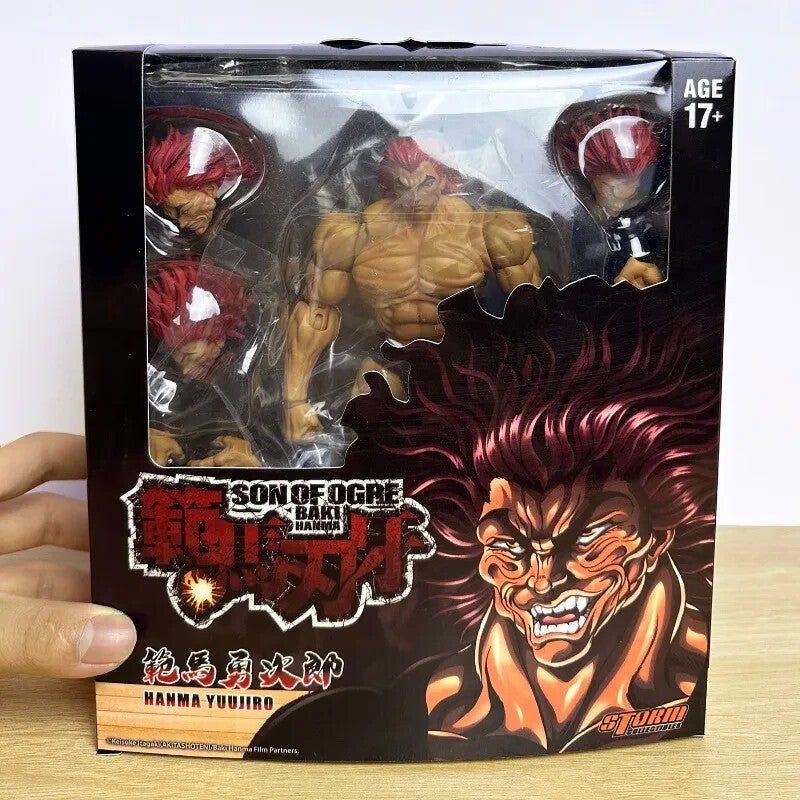 š„ST Baki Hanma - 17CM Action Figure di Hanma Yuujiro | Da Collezione in PVCš„
