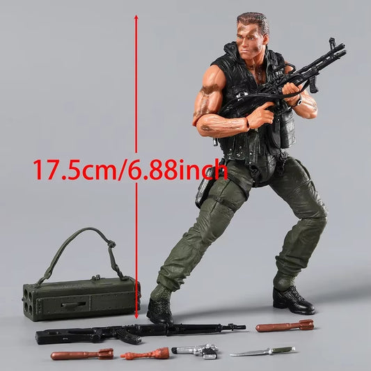Neca Ultimate Commando Schwarzenegger 17,5Cm Action Figure Con Scatola✅