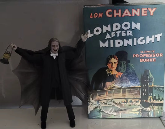 NECA LON CHANEY LONDON AFTER MIDNIGHT ULTIMATE PROFESSOR BURKE ACITON FIGURE 👕✅