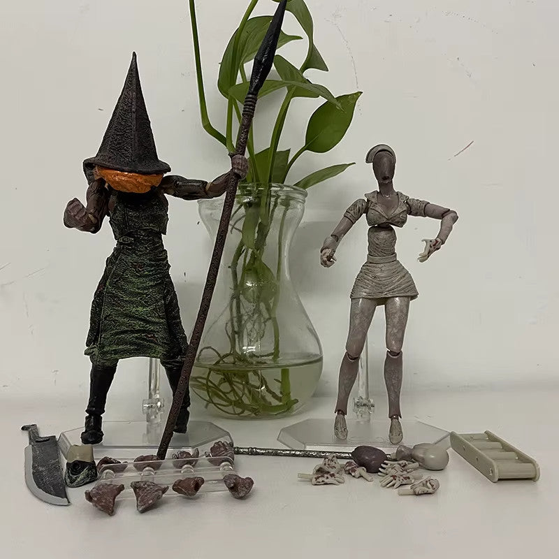 SILENT HILL 2 (Pyramid Head+Nurse)action figure 18CM CON SCATOLA 🚛SPED.GRATUITA
