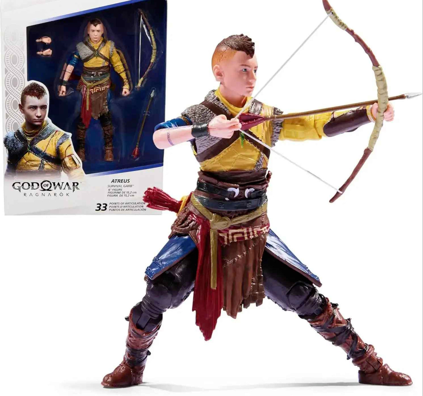 Action Figure Atreus/God Of War Ragnarok 18cm 🎀CON SCATOLA + 🚛SPED GRATUITA