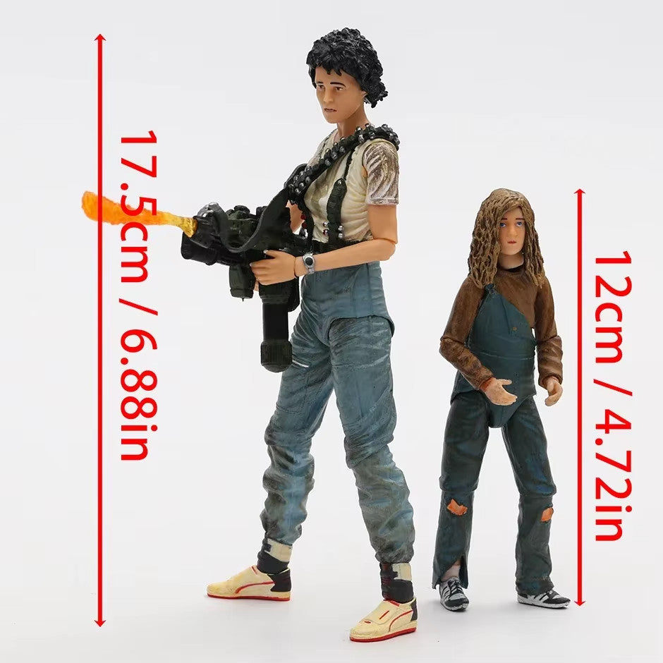 NECA Aliens 2 Ellen Ripley 18cm Action Figure CON SCATOLA ORIGINALE