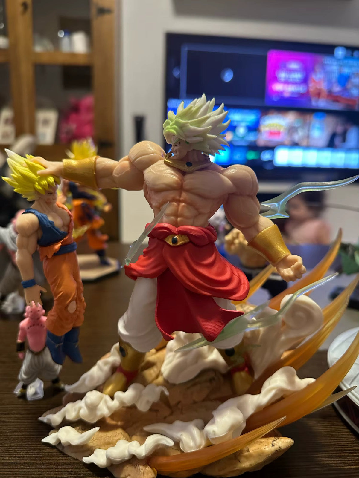 🐉 Dragon Ball Broly vs Son Goku 20cm  Anime Action Figure