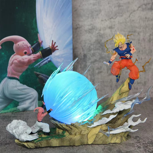⚡ Dragon Ball Z Goku vs Bu 21cm Genkidama PVC Action Figure da Collezione 🔥
