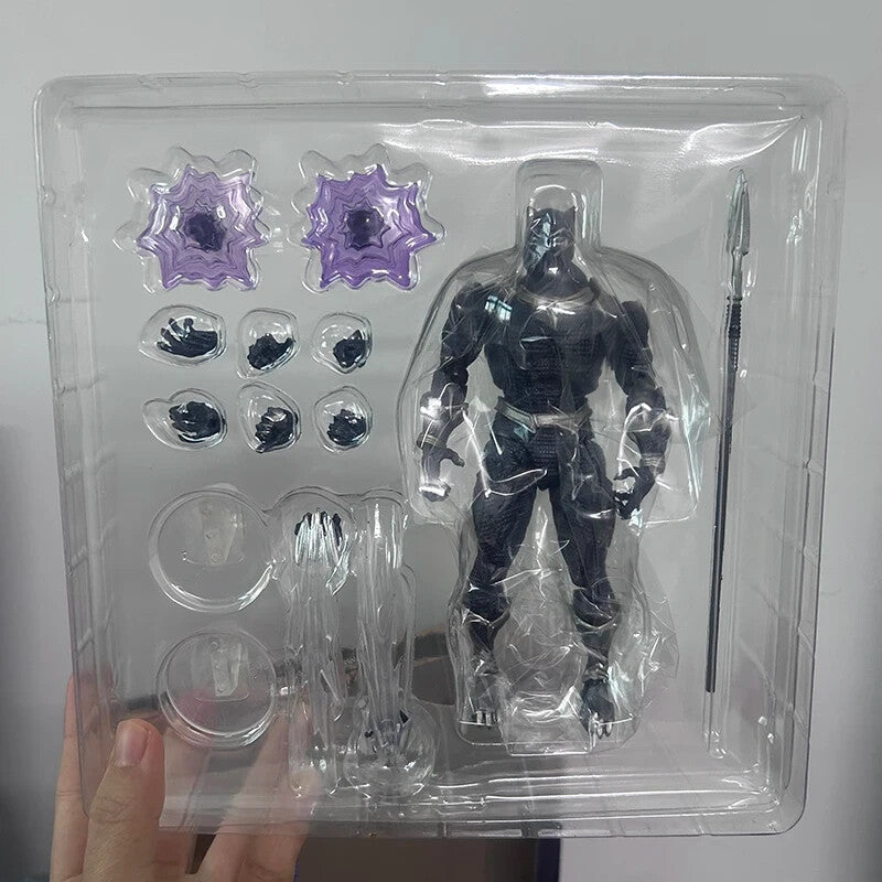 Amazing Yamaguchi Revoltech Black Panther Action Figure🎀 Con Scatola