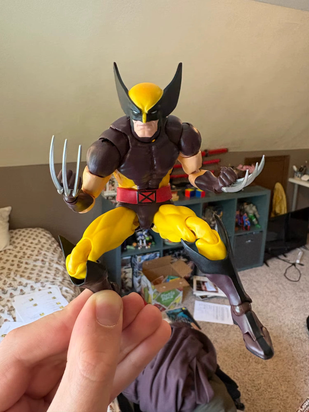 🔥 Mafex 138 Wolverine Deadpool 3 Action Figure PVC Statua da Collezione