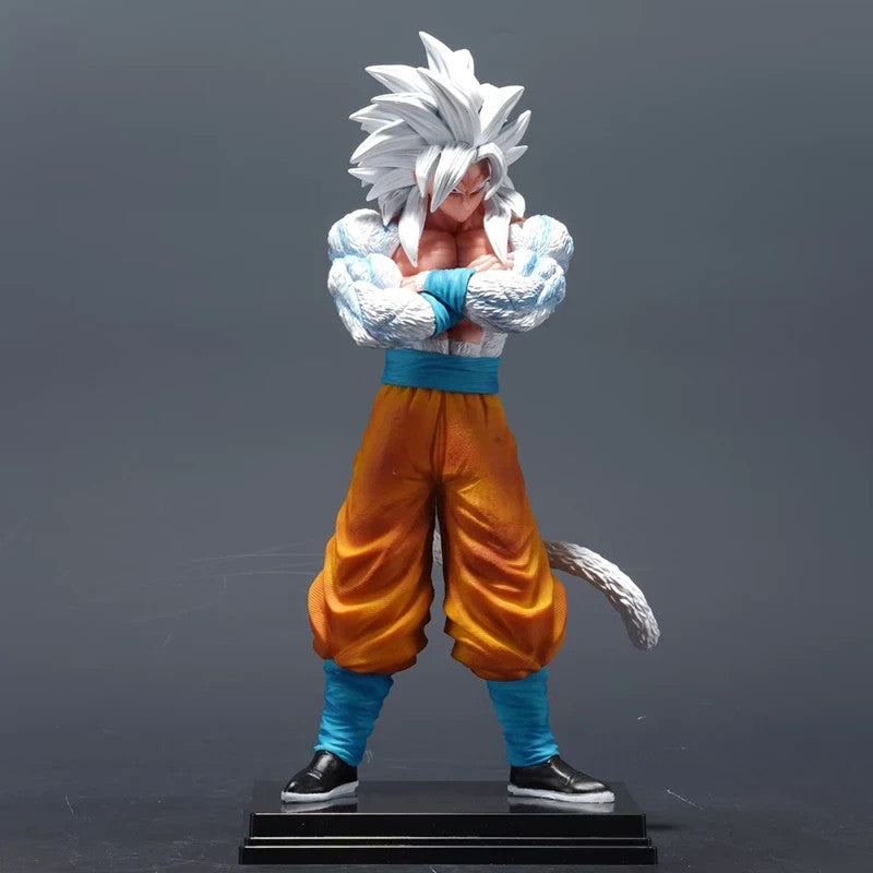 🔥 Figura di Goku Dragon Ball 32cm | Son Goku Super Saiyan 5 con 2 Teste 🐉