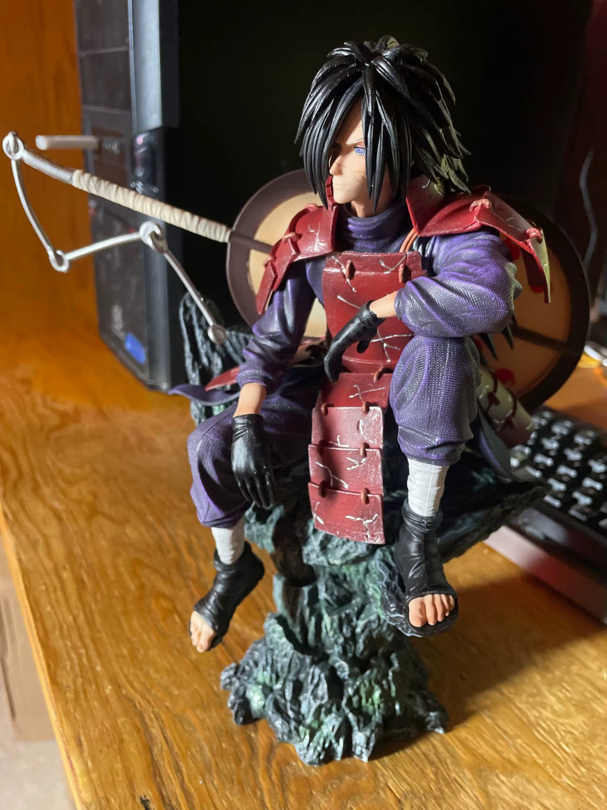 🔥 Naruto Action Figure 30cm Uchiha Madara PVC Statua Anime Collezione 🎌