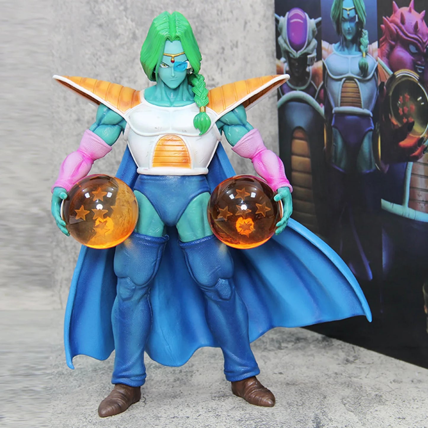 Action Figure Dragon Ball Z – Zarbon 33CM con Sfere del Drago 🐉✨