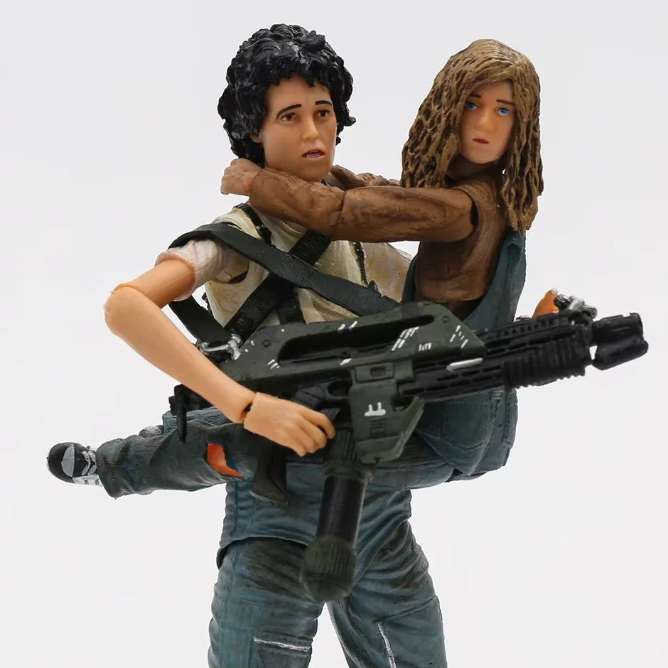 NECA Aliens 2 Ellen Ripley 18cm Action Figure CON SCATOLA ORIGINALE