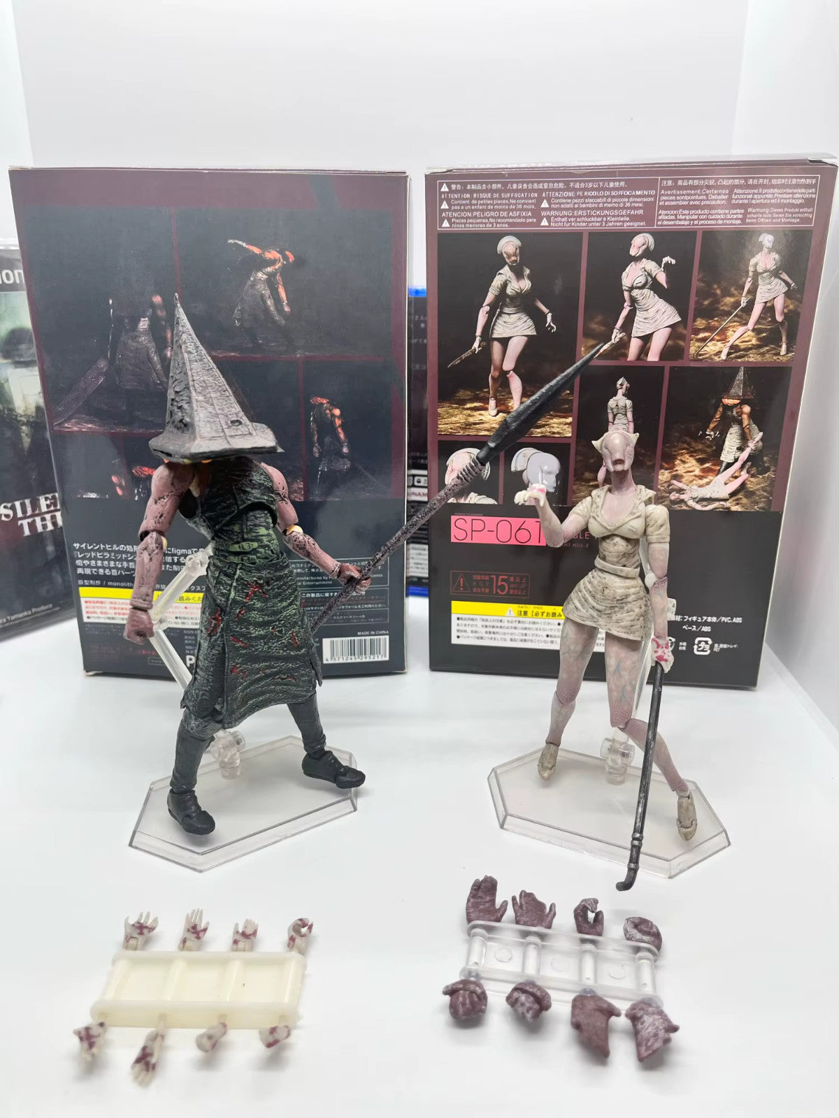 SILENT HILL 2 (Pyramid Head+Nurse)action figure 18CM CON SCATOLA 🚛SPED.GRATUITA