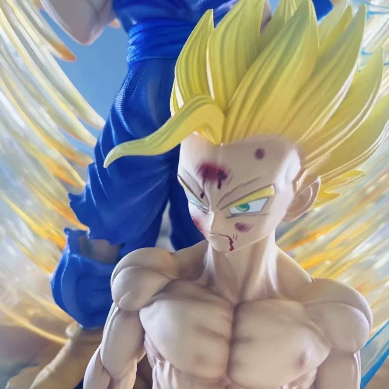 Figure 36Cm Son Gohan Super Saiyan 2  Dragon Ball LED con Testa Extra PVC