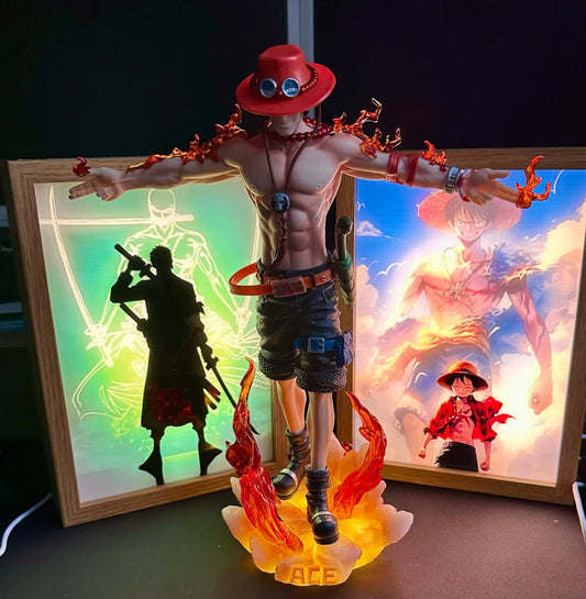 🔥 28cm One Piece Portgas D. Ace Action Figure PVC Statua Anime 🚚 Sped. Gratuit
