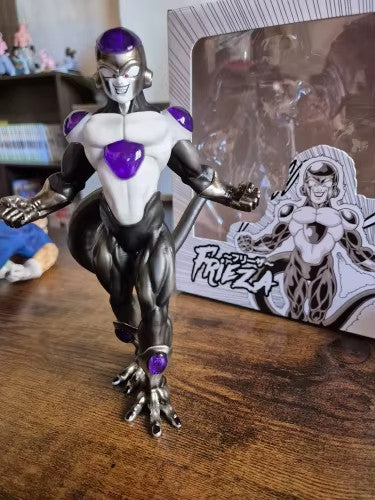 19cm Black Frieza Figure - Dragon Ball Gold & Black PVC Con Scatola COME IN FOTO