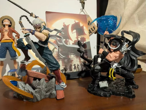 🔥 One Piece Barba Bianca 29cm Action Figure con LED Quattro Imperatori ⚓