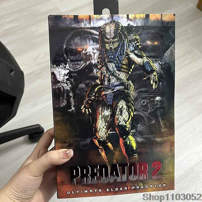 Neca Elder Predator Action Figure LED Predator vs Alien Edition CON SCATOLA
