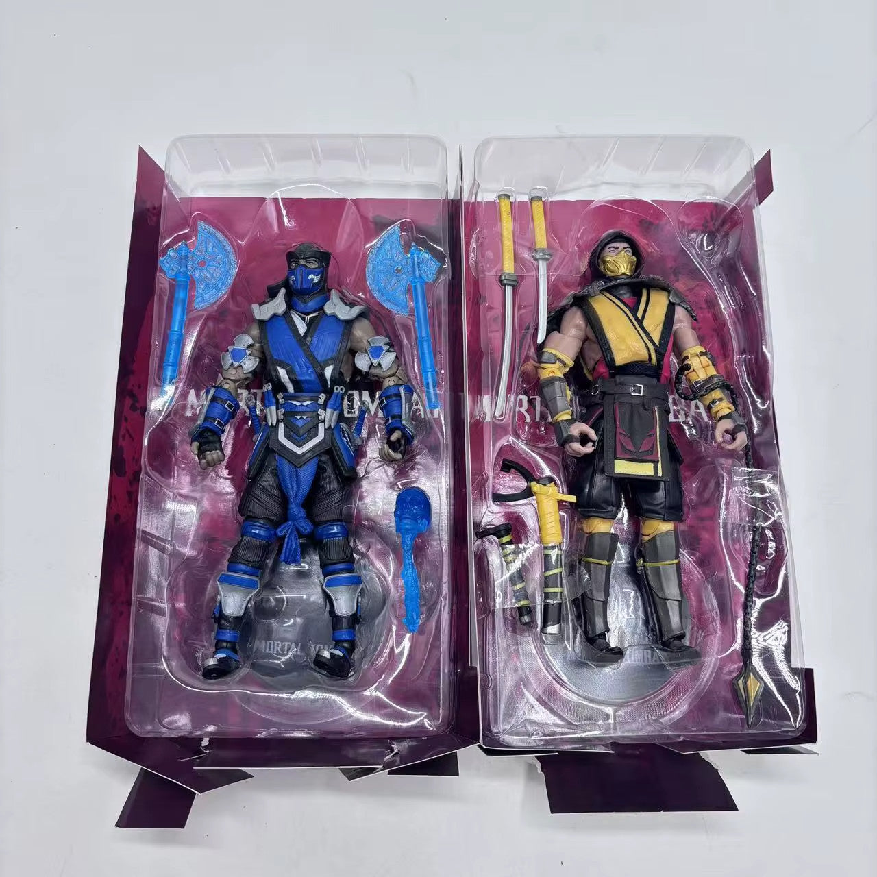 Mortal Kombat SUB ZERO , SCORPION Action Figure 17 Cm✅ CON SCATOLA COME IN FOTO