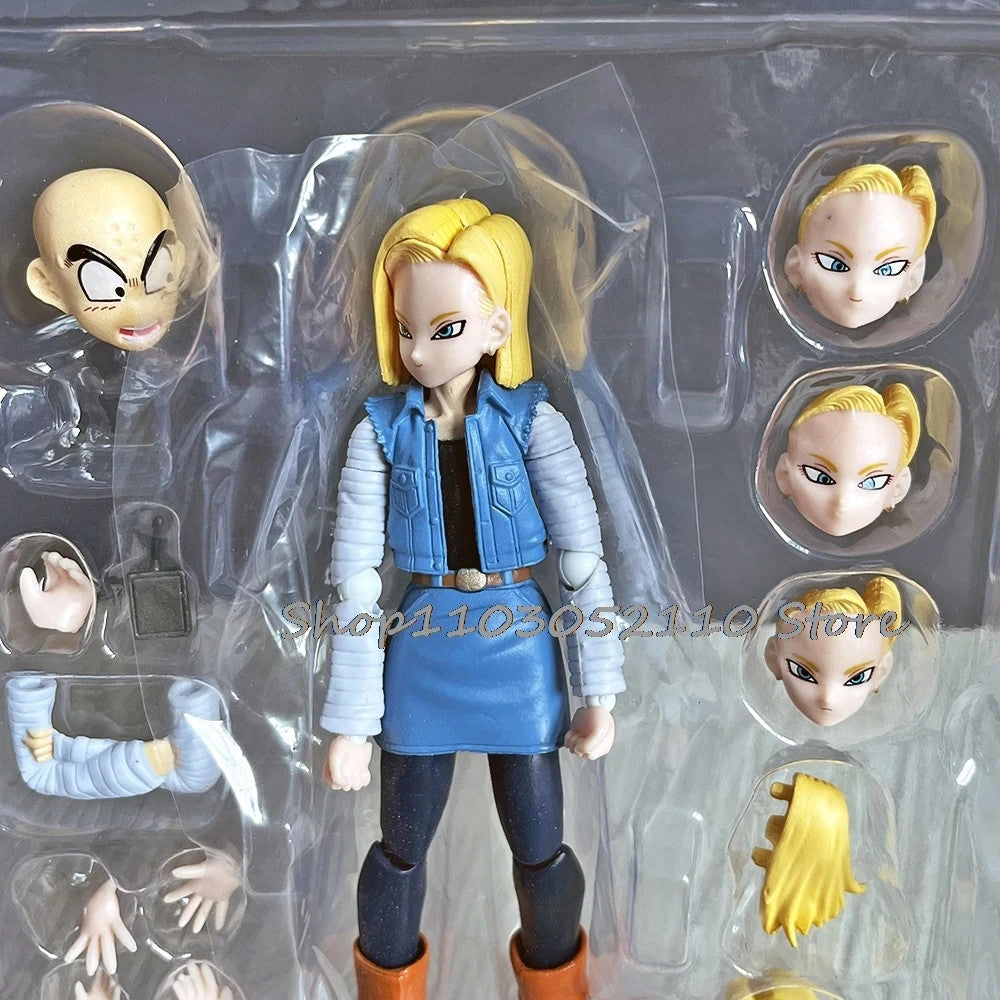 Bandai Dragon Ball GT 💥Action Figure SHF Super Android 17 18