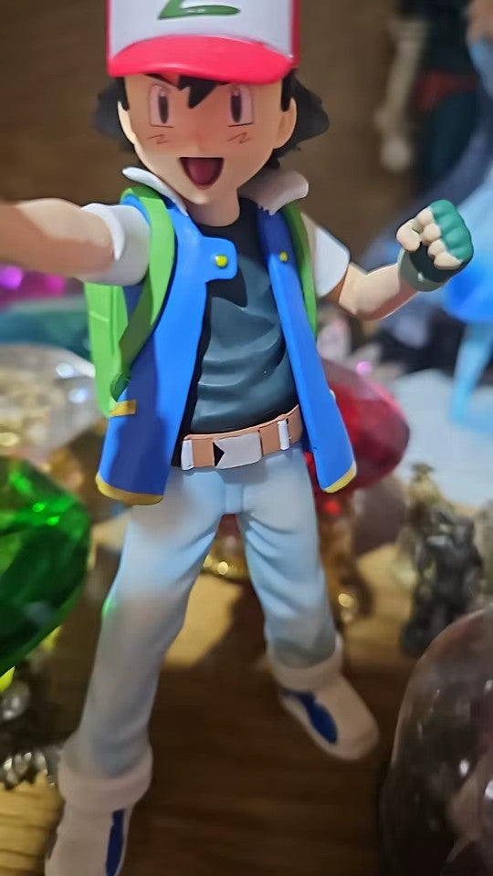 13 cm Anime Pokemen Ash Ketchum Action Figure da Collezione✅