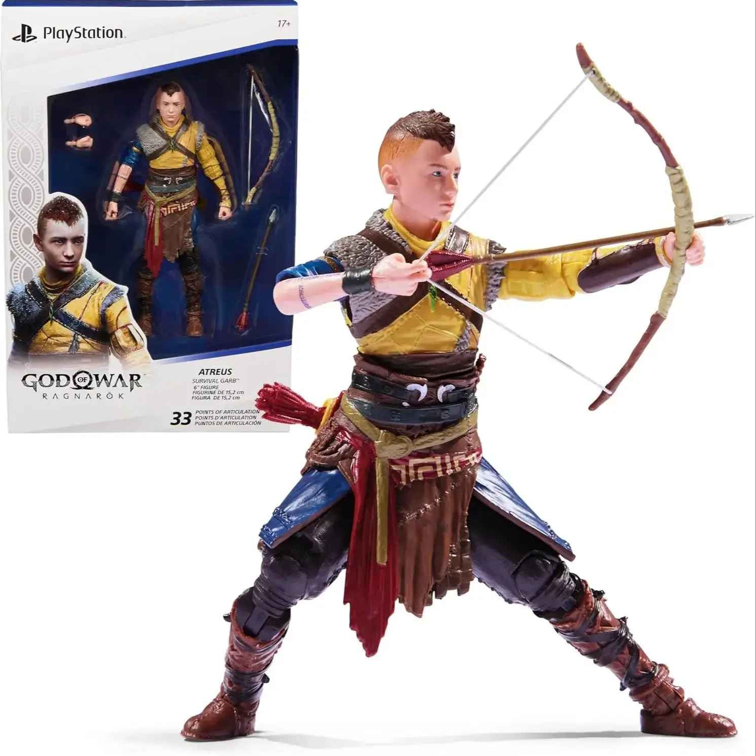 Action Figure Atreus/God Of War Ragnarok 18cm 🎀CON SCATOLA + 🚛SPED GRATUITA