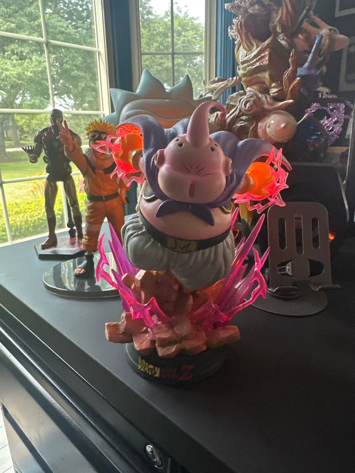 Dragon Ball Z Figure 19cm Majin Buu Fat Buu GK con Luce | Statua Anime in PVC,