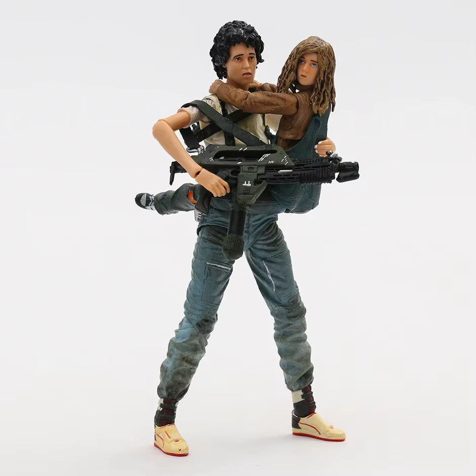 NECA Aliens 2 Ellen Ripley 18cm Action Figure CON SCATOLA ORIGINALE