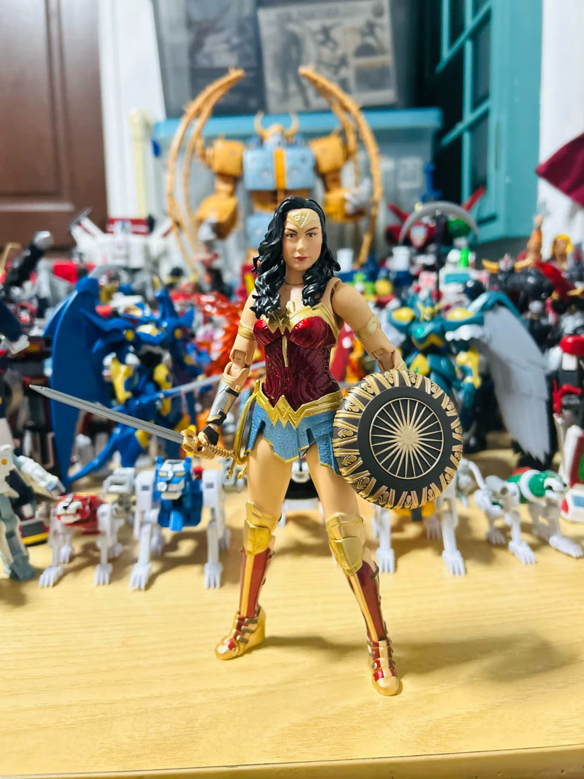 WONDER WOMAN  ACTION FIGURE JUSTICE LEAGUE 1/9 SCALE 19Cm CON SCATOLA ORIGINALE