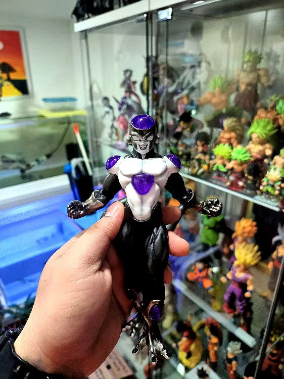 19cm Black Frieza Figure - Dragon Ball Gold & Black PVC Con Scatola COME IN FOTO