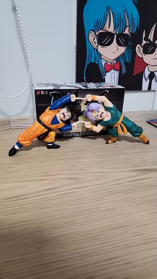 ✅DRAGON BALL Z ACTION FIGURE 10Cm GOTEN TRUNKS GOTENKS FUSION 💟CON SCATOLA