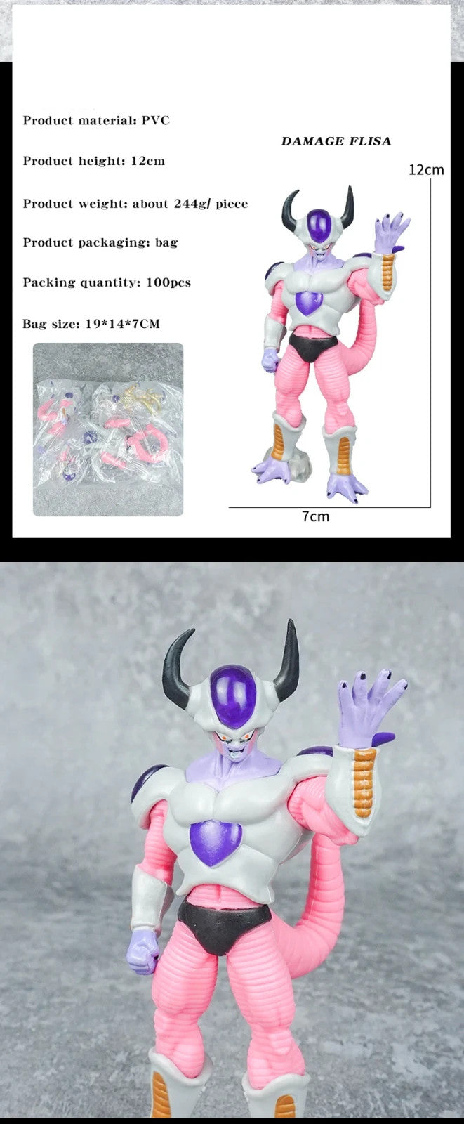 🐉 12 CM Dragon Ball Z Set 8pz – Freezer Action Figure PVC