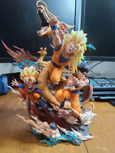 🔥 28cm Dragon Ball Goku Gohan Goten Dragon Fist 💥 Action Figure Anime PVC da C