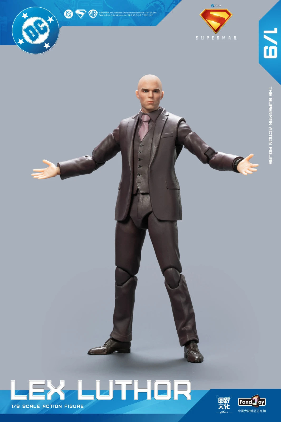 Lex Luthor Action Figure FondJoy | 🔥Superman 2025 Justice League 19 CM
