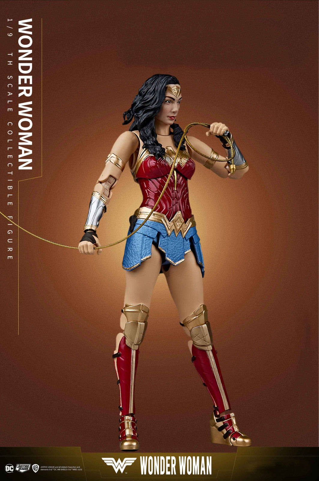 WONDER WOMAN  ACTION FIGURE JUSTICE LEAGUE 1/9 SCALE 19Cm CON SCATOLA ORIGINALE